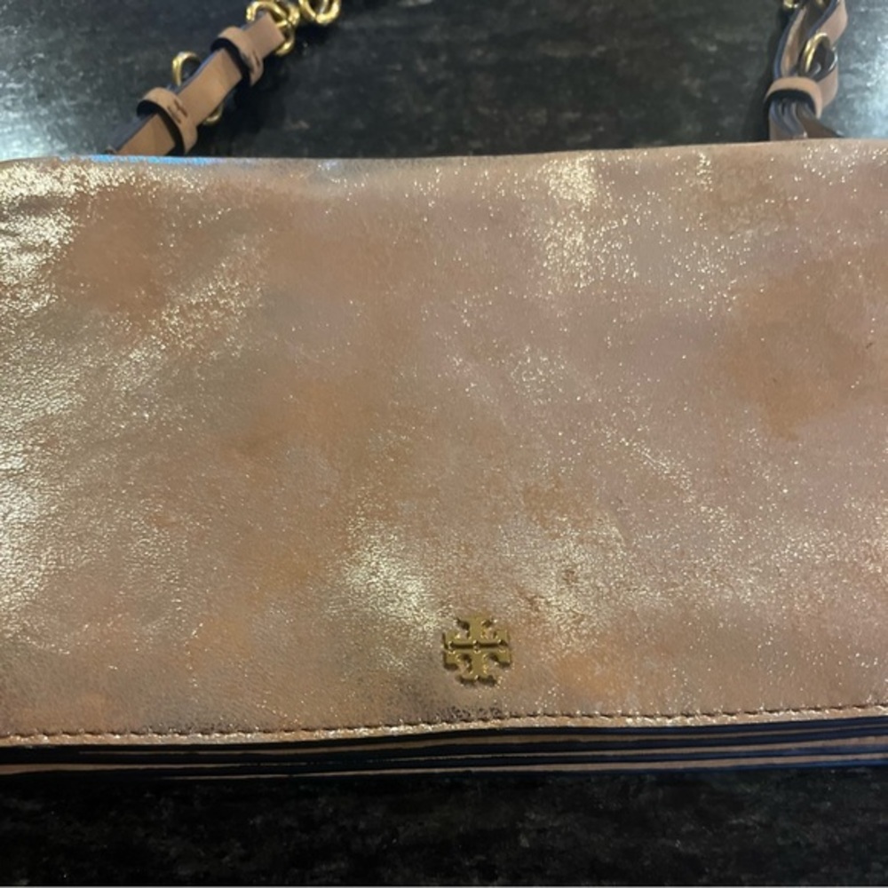 Tory Burch Sadie‎ Metallic
Shoulder Bag-Tiramisu - Picture 3 of 8